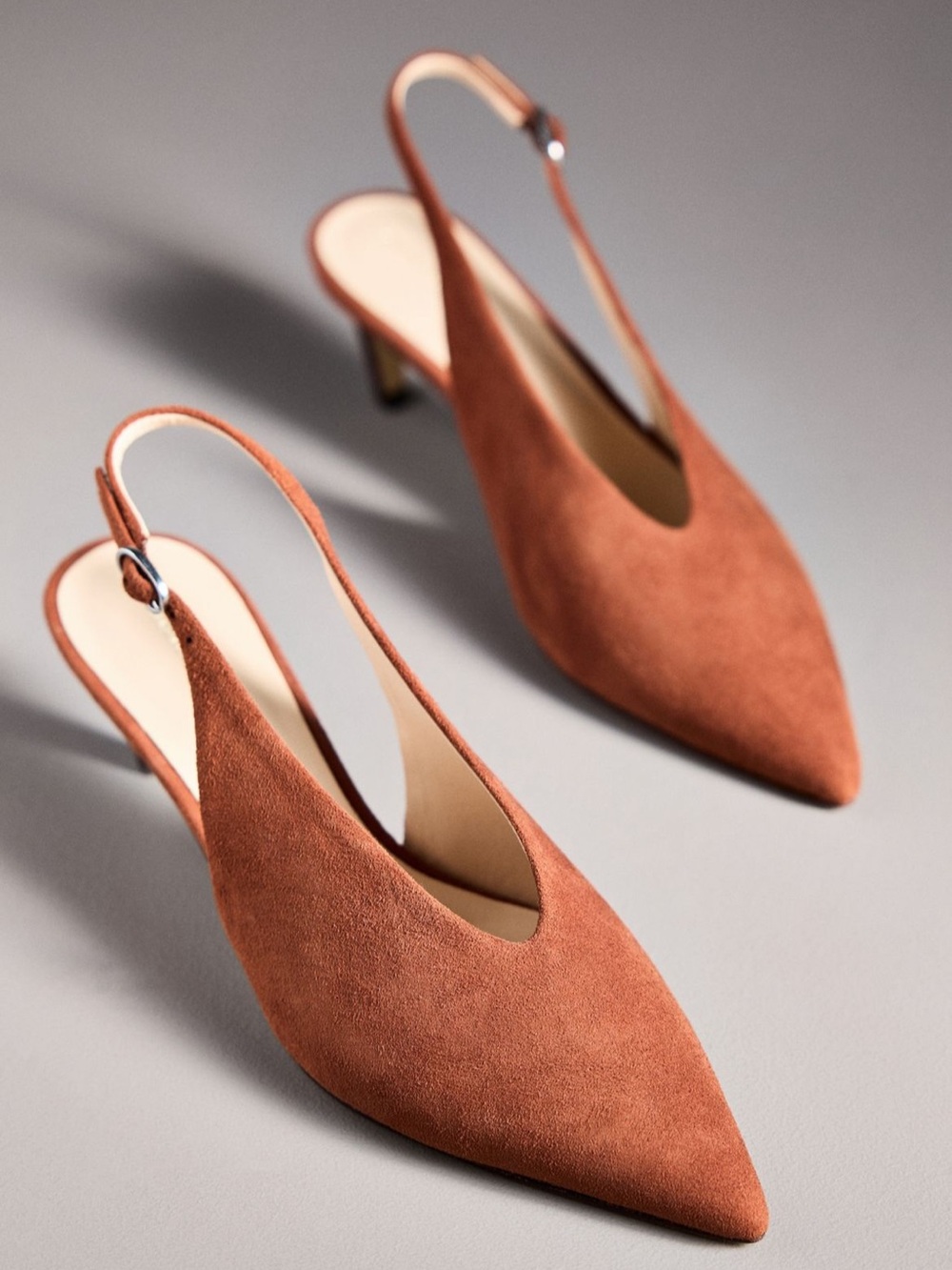 NWT Anthropologie Pointed Toe Slingback Pumps